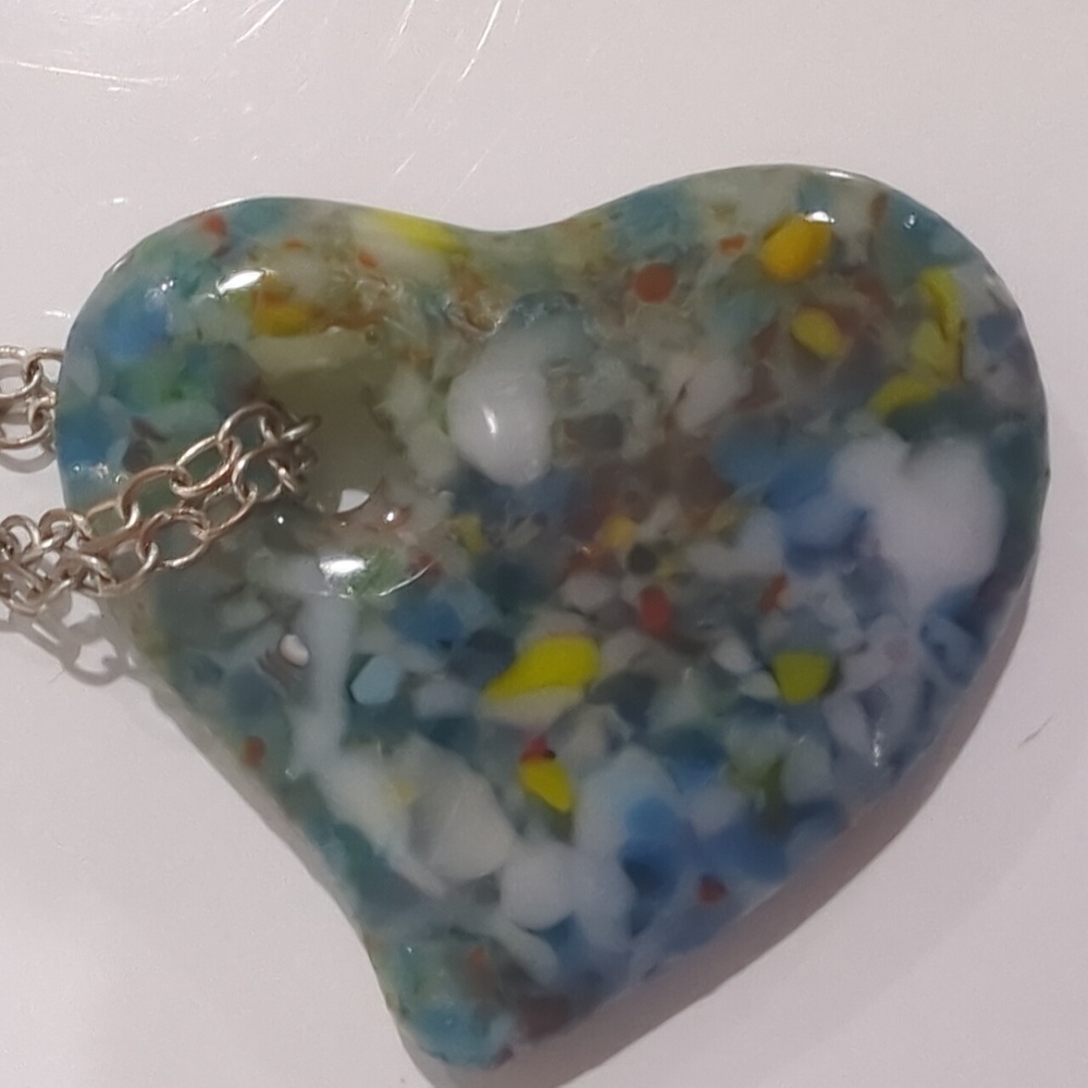 Beautiful stone like glass drop keychain on gold ring. Great housewarming gift - Picture 3 of 3